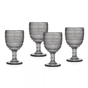 Lumina Smoke Set/4 9oz Goblets