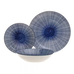 LAURA BLUE PORCELAIN 12 Pc SET