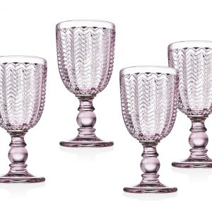Twill S4 Pink R Goblets 10oz
